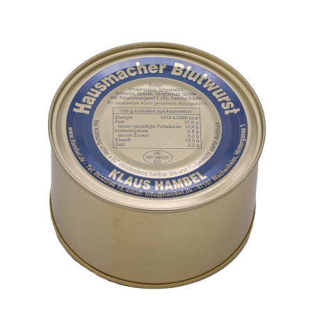 400g Dose Pfälzer Blutwurst