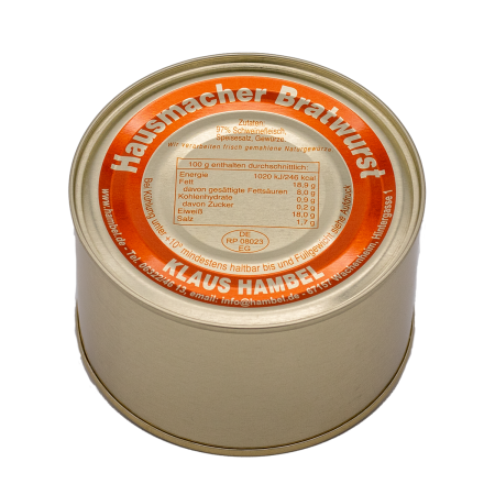 400g Dose Pfälzer Bratwurst
