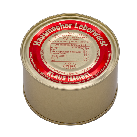 400g Dose Pfälzer Leberwurst