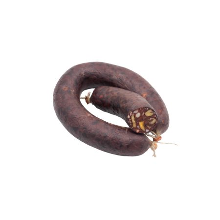 Ganzer Ring Blutwurst mit Krokant und Walnüssen ca. 550g