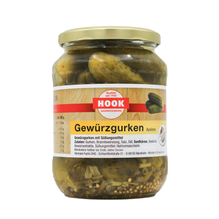 Hook Gewürzgurken Auslese 360g