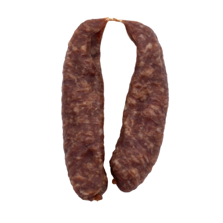 Ein Paar luftgetrocknete Pfälzer Bratwürste