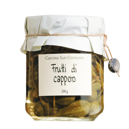 Frutti di cappero, Kapernäpfel in Weinessig