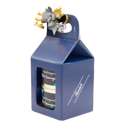 Geschenkpäckchen mit 2 Dosen Pfälzer Saumagen je 400g