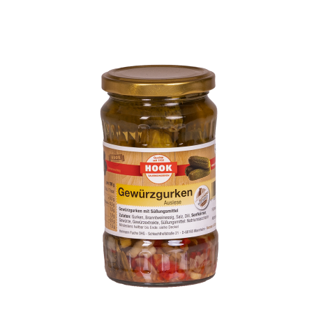 Hook Gewürzgurken Auslese 180g