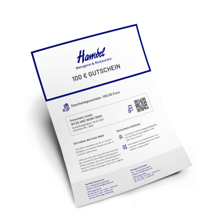 Geschenkgutschein 100 EUR