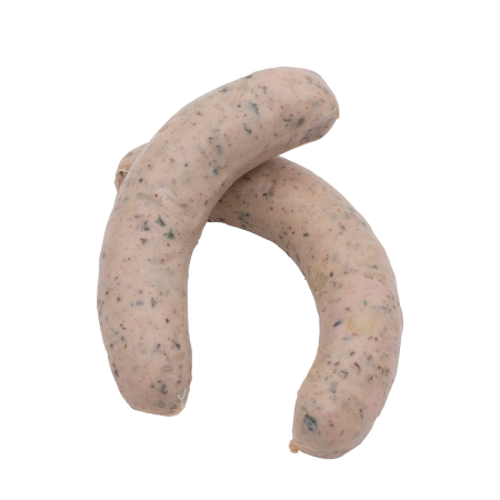 Vier Pfälzer Saumagen-Bratwürste