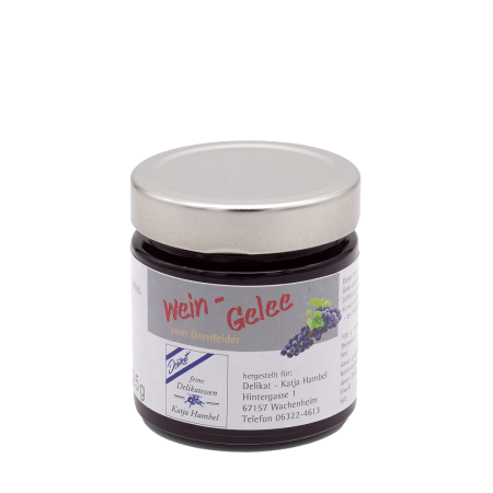 Weingelee vom Dornfelder Rotwein